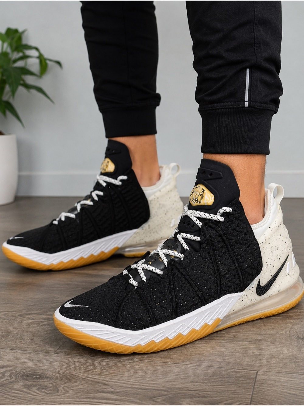 Nike LeBron 18 Black White Gum Basketball Shoes Men’s US 13 EU 47.5 CQ9283-001